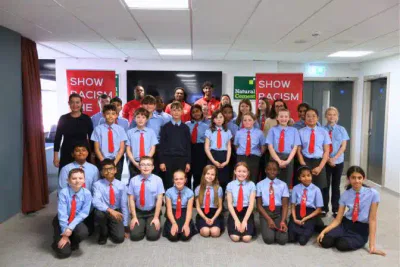 Sport Minister Stephanie Peacock MP Attends Anti Racism Event at Oakwell